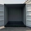 10ft-green-front-3-4 8Ft One Trip Shipping Container (Green)