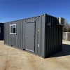 20-ft-20-Slate-Gray-Shiplap-120V-Shipping-Container-Office-Minisplit1-1 20ft 20’ Slate Gray Shiplap 120V Shipping Container Office Mini Split