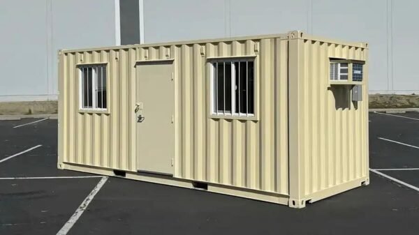 20ft Ground Level Office Container – Portable, Secure & Fully Equipped Onsite Workspace