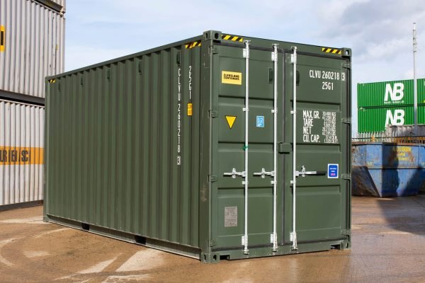20Ft Shipping Container (One Trip) – Dark Green