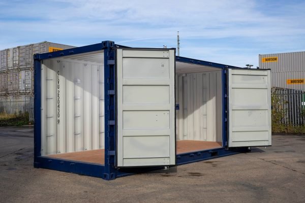 20ft-side-open-std-blue-5 20Ft HI Cube Container(9′ 6″ High) Suitable For IBC Storage