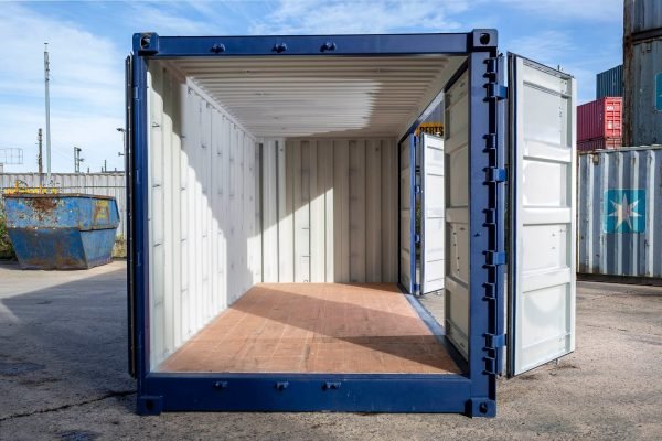 20ft-side-open-std-blue-6 20Ft HI Cube Container(9′ 6″ High) Suitable For IBC Storage