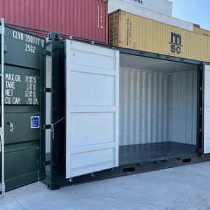 20ft-side-opening-hc-green-2 Used 20Ft Open Side / Full Side Access Container