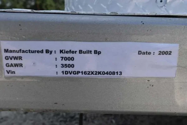 2002 Kiefer Built 2 Horse Bumper Pull