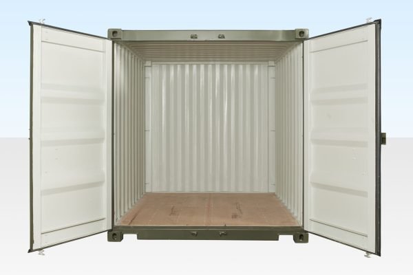 10Ft X 8Ft Shipping Container (One Trip) – Green