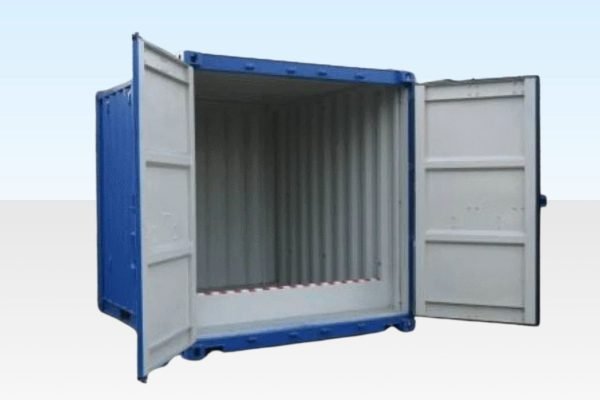 Portable-space-133-10x8-raised-bunded-container-angle-doors-open-1536x1024 10Ft X 8Ft Raised Bunded Store