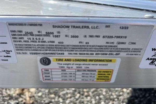 2024 Shadow 2 Horse Bumper Pull