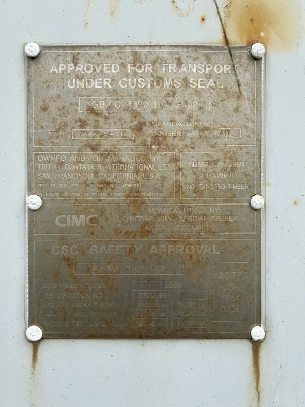 s-l1600-1-7 2009 40Ft High Cube Refrigerated Storage Container – CCR18757