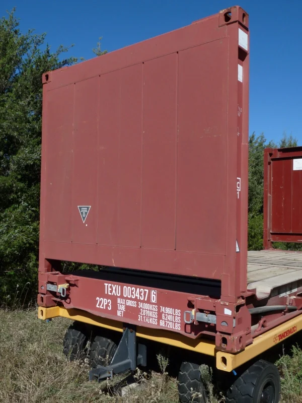 s-l1600-2-10 20′ Flat Rack Shipping Container – One Trip, For Equipment, Oversize Items