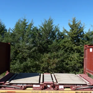 20′ Flat Rack Shipping Container – One Trip, For Equipment, Oversize Items