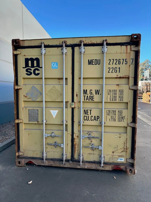 s-l1600-6-20 Used 20ft Conex Shipping / Storage Container – Yellow/Gold – Priced to Sell!